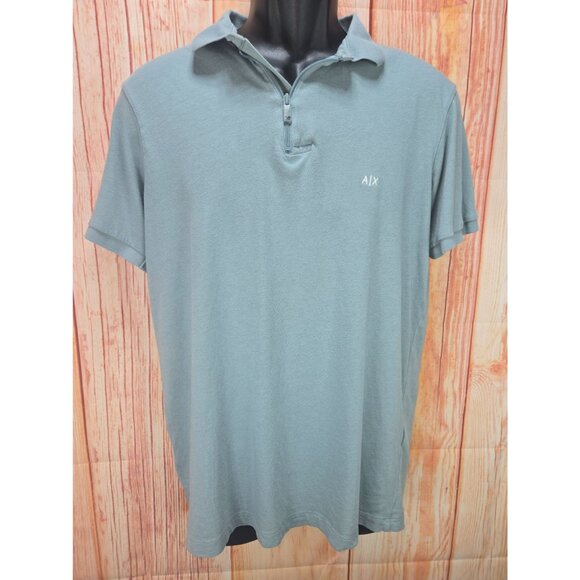 Armani Exchange Mens Large Polo Shirt Slim Fit - Picture 1 of 9